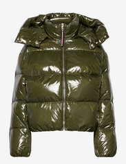 GLOSSY DOWN PUFFER JACKET - OLIVEWOOD