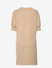 Tommy Hilfiger - REGULAR GRAPHIC C-NK SHORT DRESS - summer dresses - beige - 1