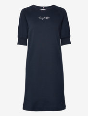 Tommy Hilfiger - REGULAR GRAPHIC C-NK SHORT DRESS - summer dresses - desert sky - 0