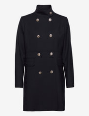 tommy hilfiger wool blend funnel coat