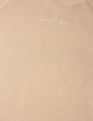 Tommy Hilfiger - REGULAR GRAPHIC C-NK SHORT DRESS - summer dresses - beige - 2