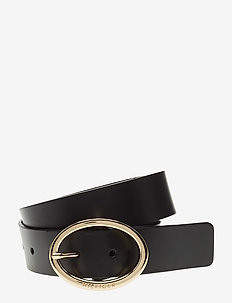 OVAL BUCKLE BELT 3.5 - BLACK