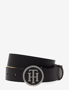 TH ROUND BUCKLE BELT - BLACK
