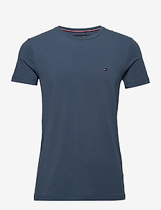 STRETCH SLIM FIT TEE - kortærmede t-shirts - faded indigo