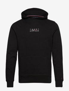 SQUARE LOGO HOODY - sporta džemperi - black