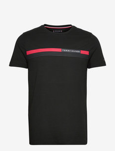 CORP CHEST FRONT LOGO TEE - kortærmede t-shirts - black