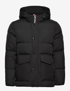 Tommy Hilfiger Padded Down Coat in Black for Men Mens Clothing Jackets Down and padded jackets 