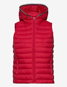 TH ESS LW DOWN VEST - down- & padded jackets - primary red
