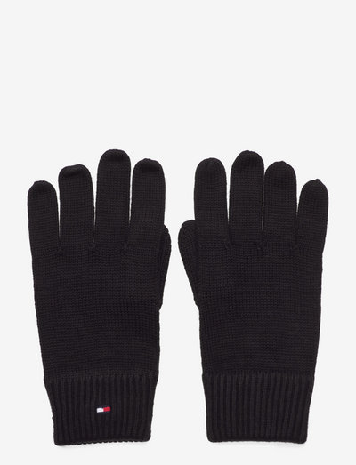 ESSENTIAL FLAG KNITTED GLOVES - accessoires - black