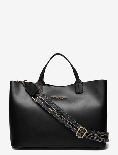 ICONIC TOMMY SATCHEL SIGN - shoppers - black