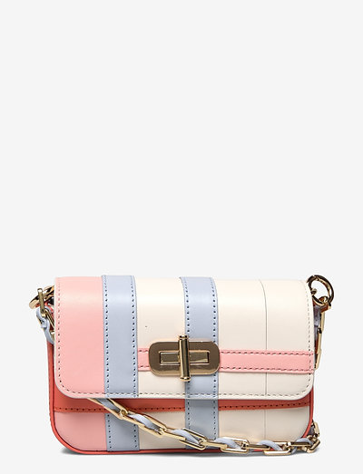 TURNLOCK PETIT CROSSOVER CHECK - crossbody bags - pink madras