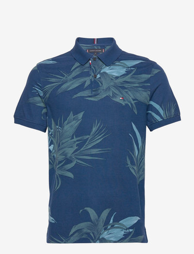 PALM FLORAL PRINT REG POLO - polo marškinėliai trumpomis rankovėmis - desert sky / multi