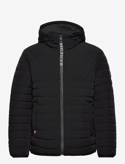 STRETCH HOODED JACKET - toppatakit - black