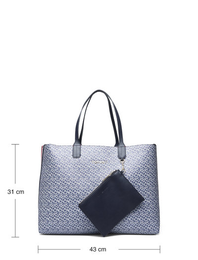 tommy hilfiger iconic tommy tote monogram