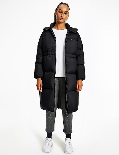 tommy hilfiger puffer maxi coat