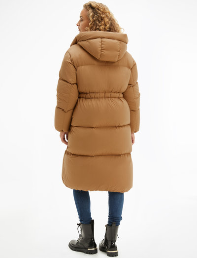 tommy hilfiger puffer maxi coat