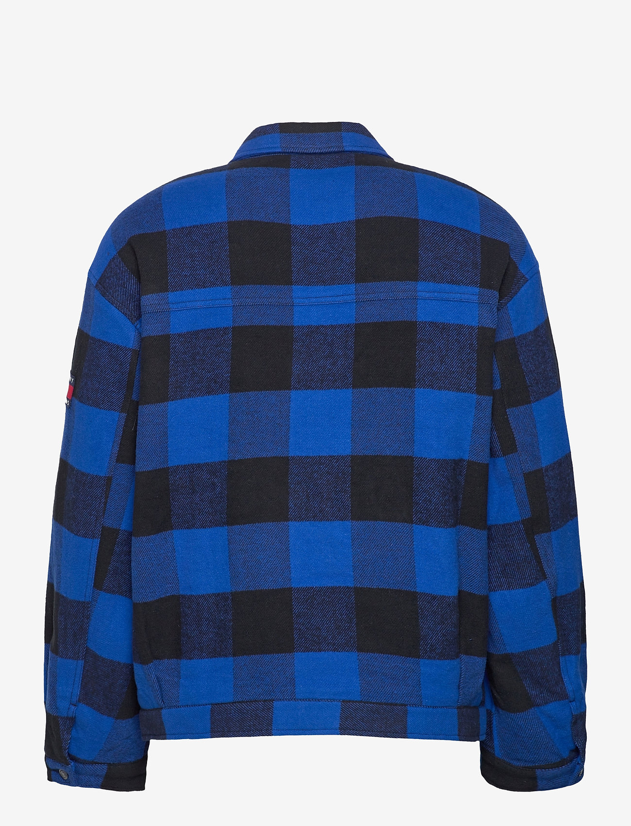 tommy jeans long plaid coat