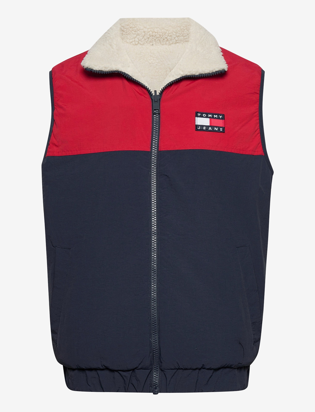 tommy jeans red reversible jacket