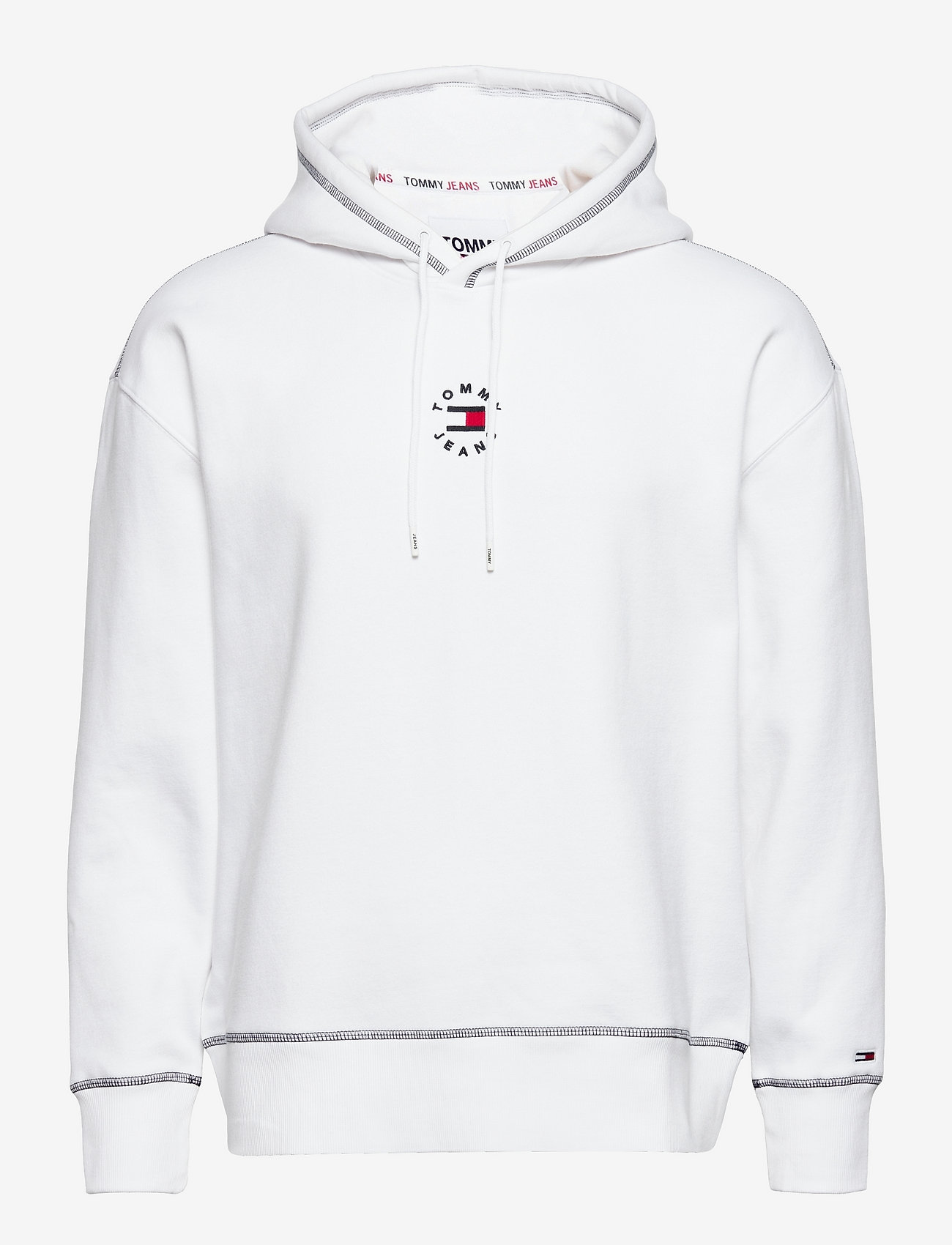 Tommy Jeans - TJM TINY TOMMY CIRCULAR HOODIE - hoodies - white - 0