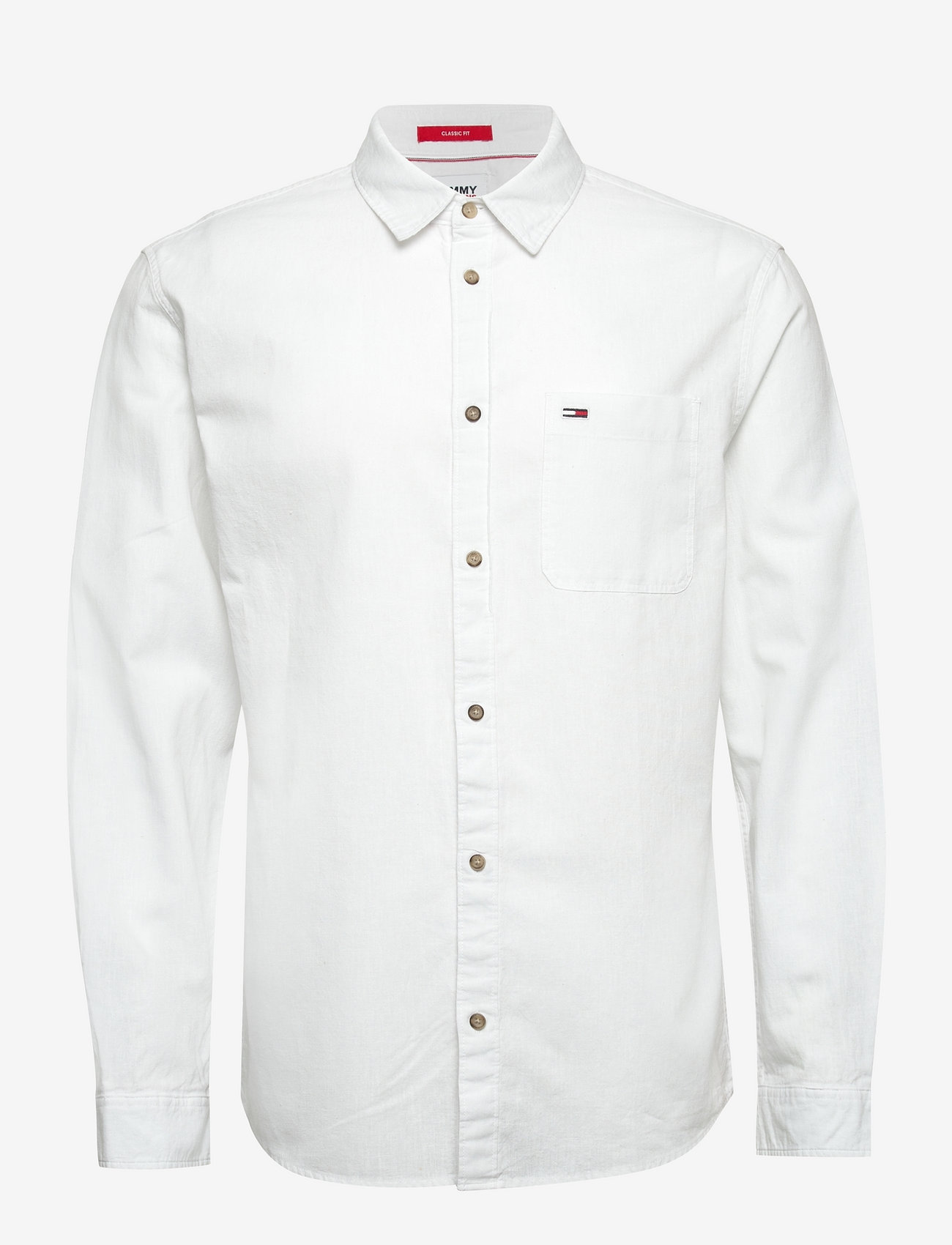Tommy Jeans - TJM LINEN BLEND SPRING SHIRT - basic shirts - white - 0