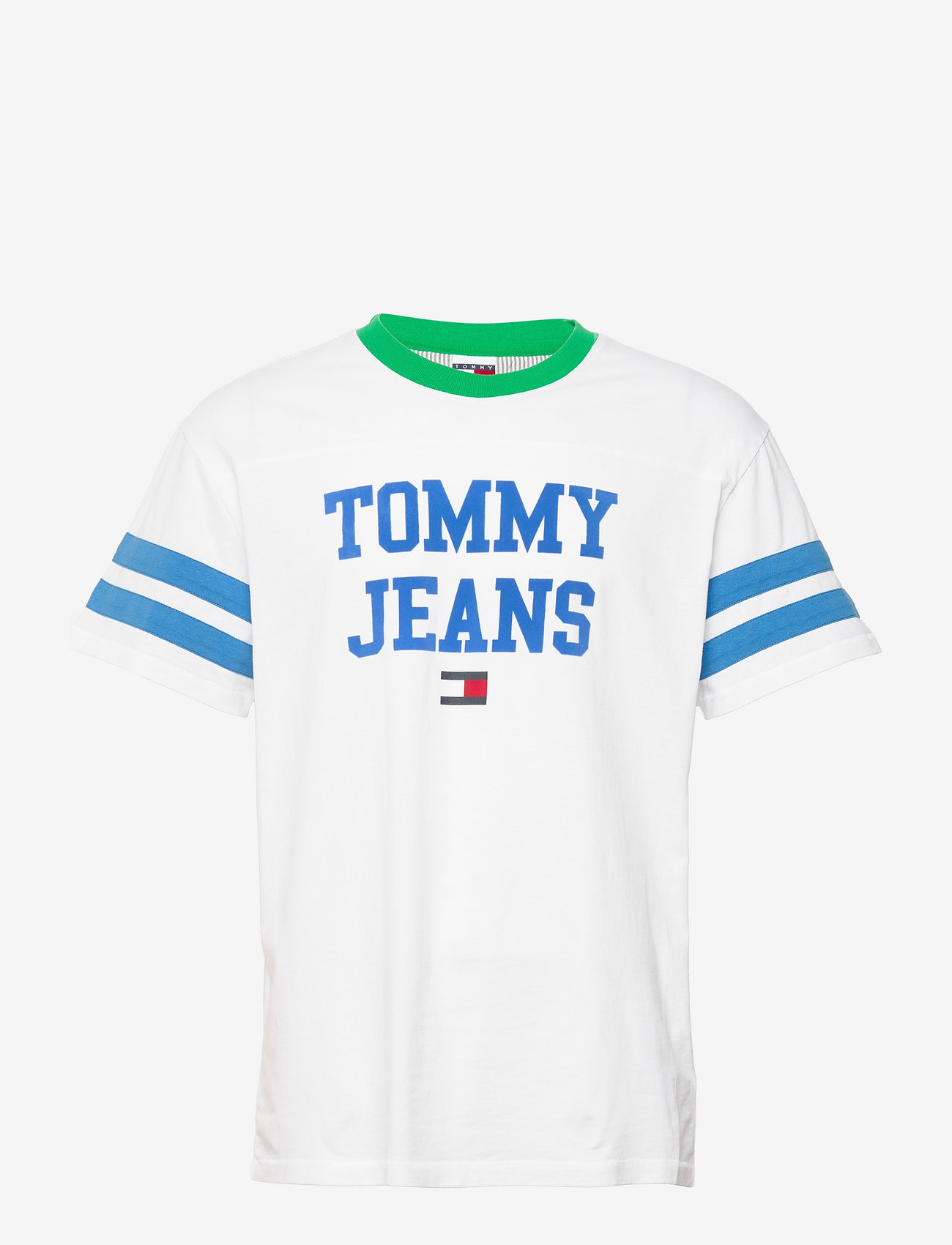 Tommy Jeans - TJM RINGER TEE - t-shirts - white - 0
