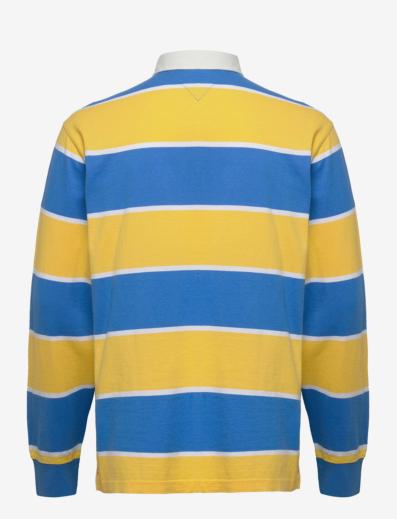 Tommy Jeans - TJM STRIPE RUGBY - polo shirts - tuscan sun / electric aqua - 1