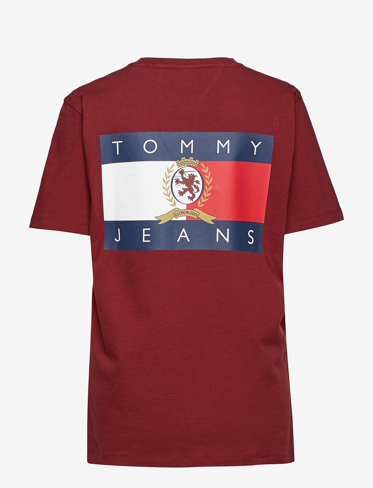 Tommy Jeans Tjw Crest Flag Tee W T Shirts Tops Boozt Com