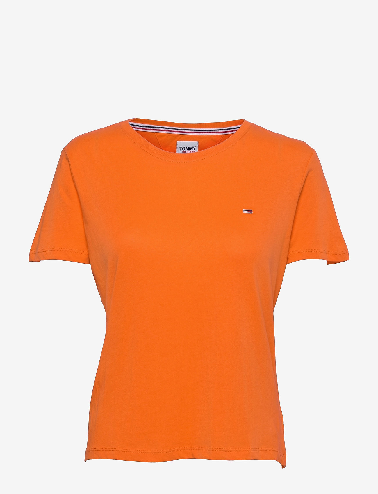 Tommy Jeans - TJW SOFT JERSEY TEE - t-shirts - washed orange - 0