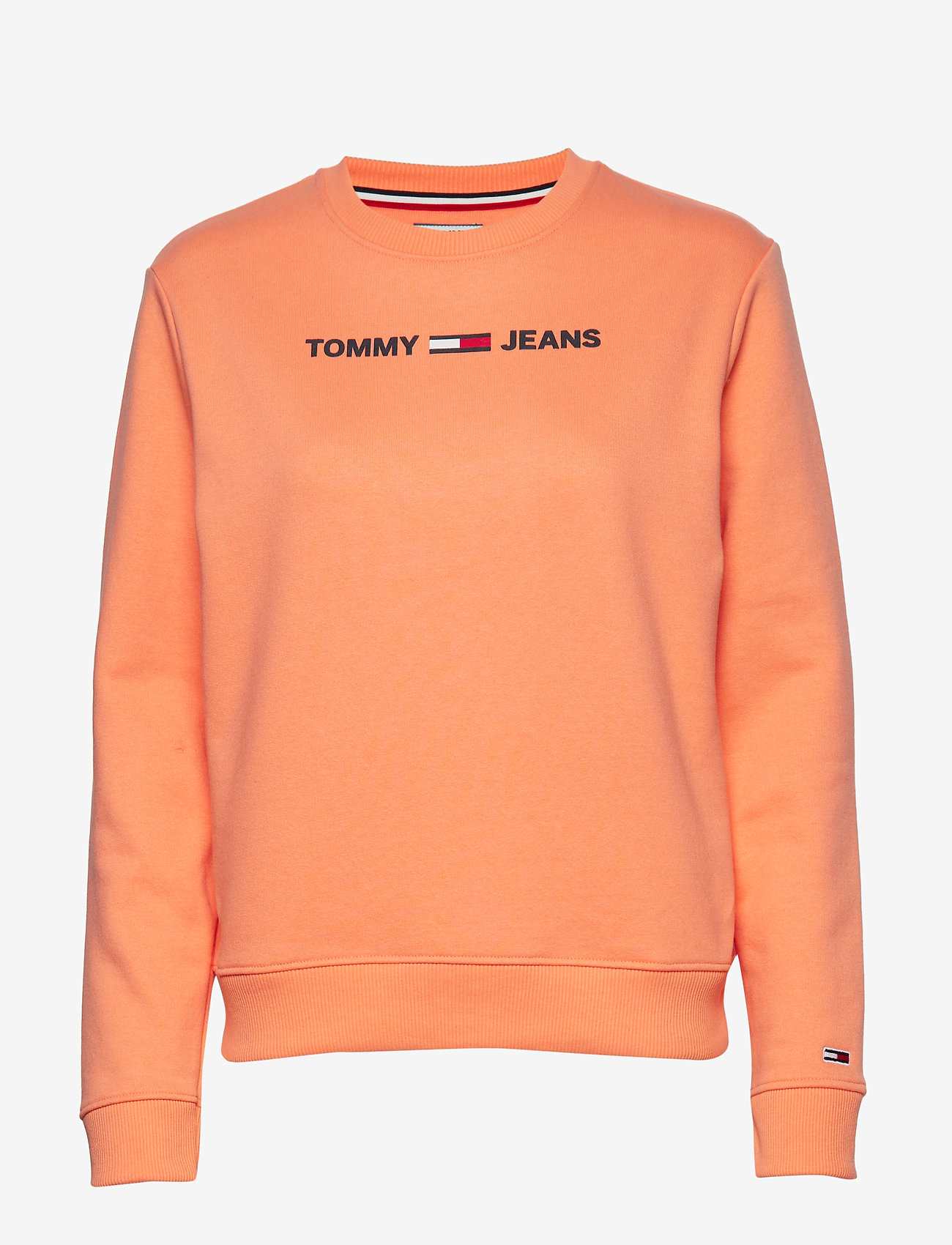 tommy jeans orange sweatshirt