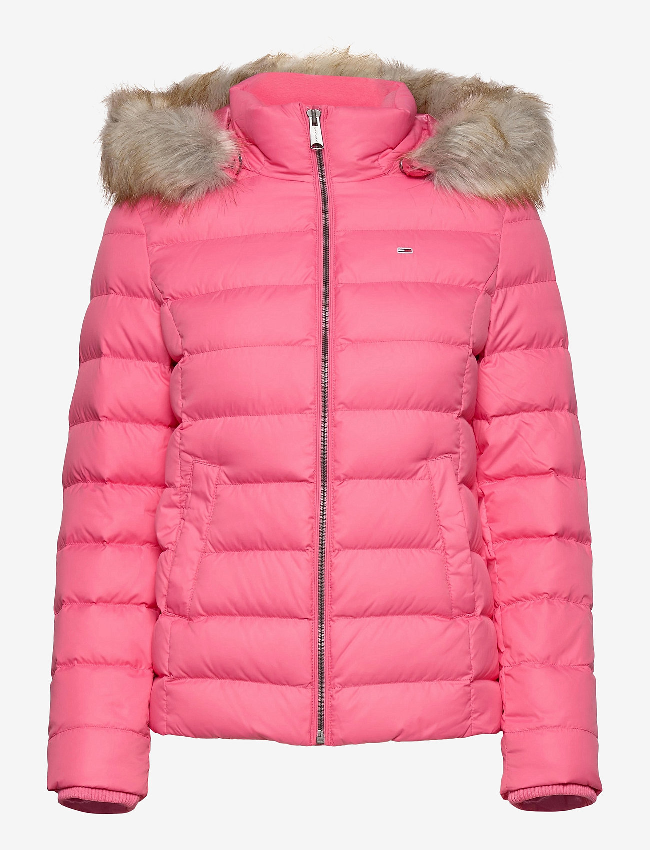 tommy jeans long quilted hooded down jacket
