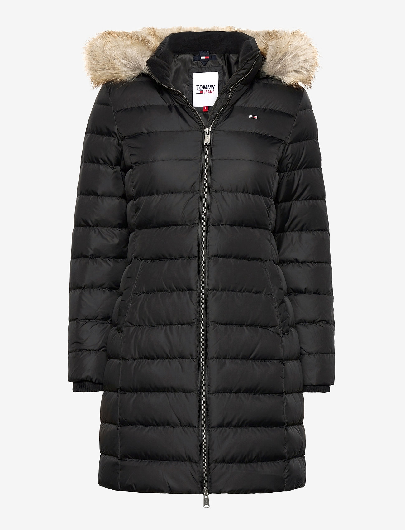 Tommy Jeans - TJW ESSENTIAL HOODED DOWN COAT - black - 0