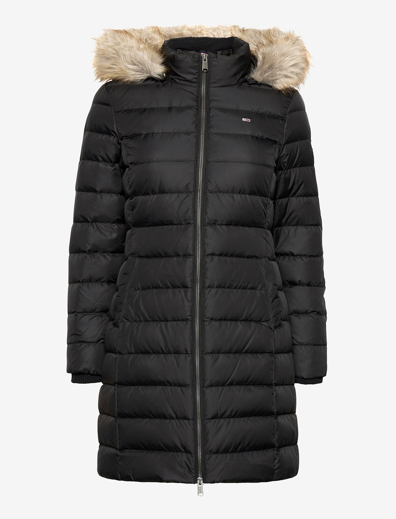 Tommy Jeans - TJW ESSENTIAL HOODED DOWN COAT - black - 1