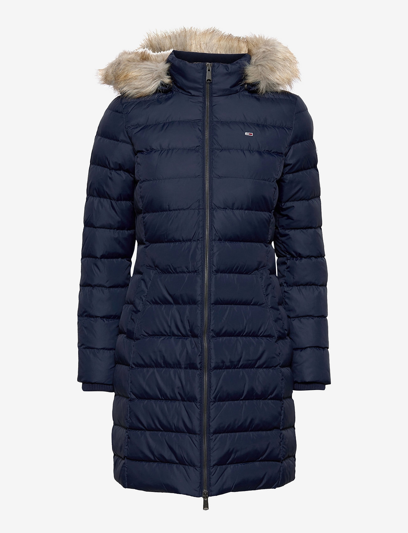 Tommy Jeans - TJW ESSENTIAL HOODED DOWN COAT - twilight navy - 0