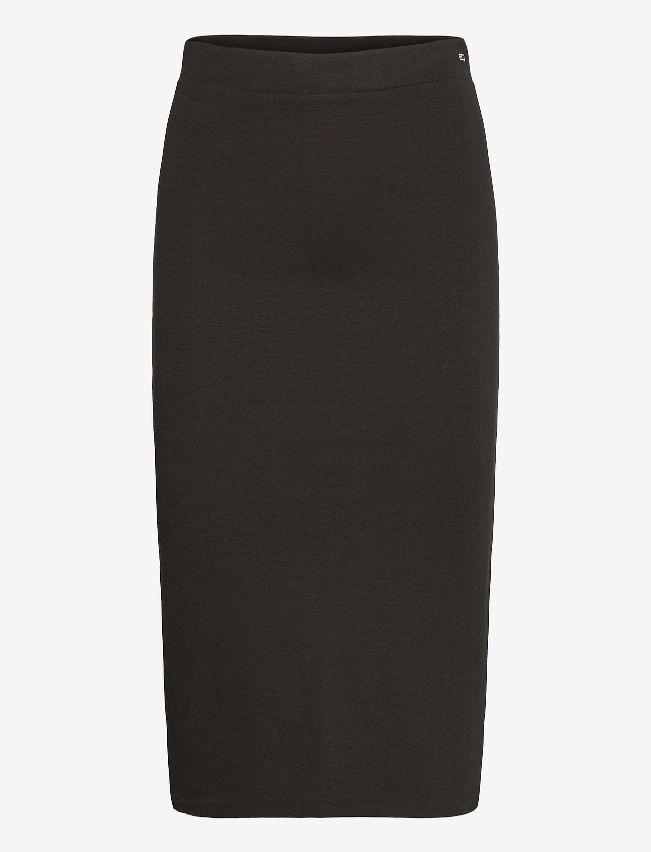 bodycon black skirt midi