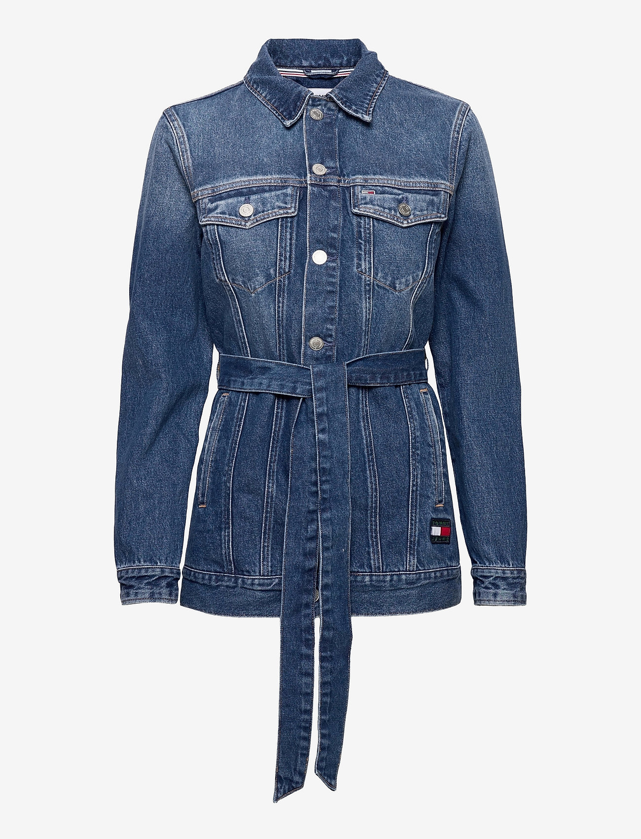 long jackets on jeans