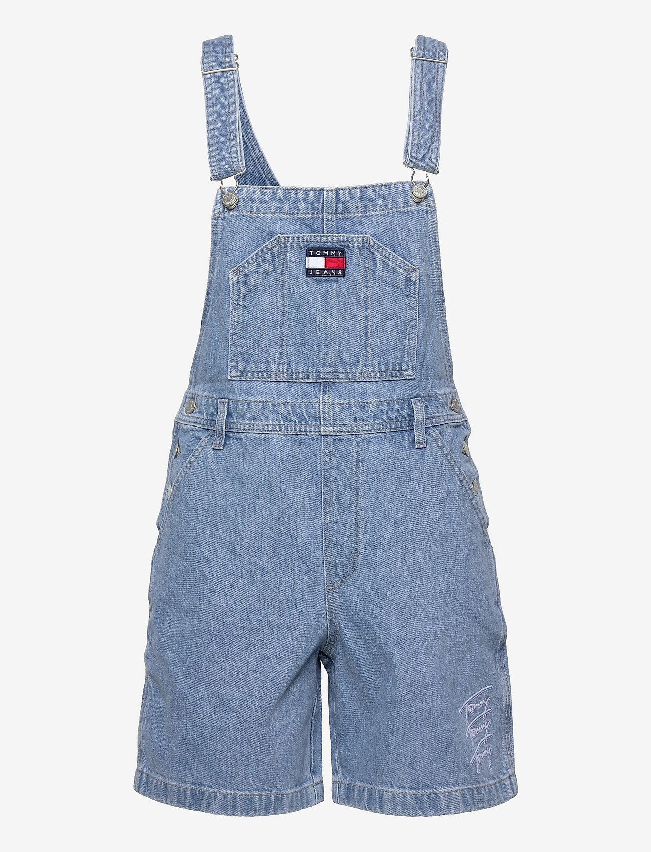 tommy dungaree shorts