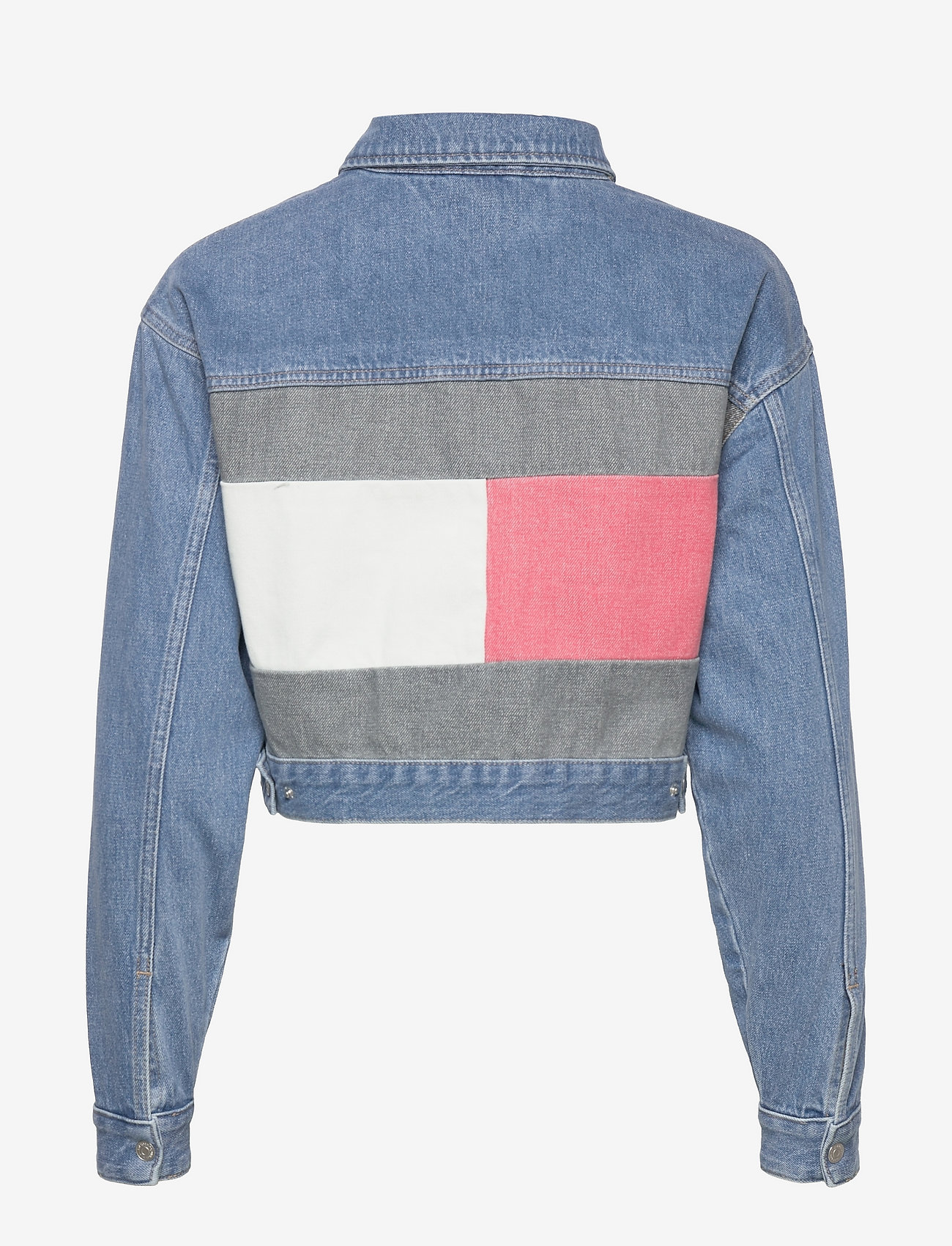 tommy cropped trucker jacket