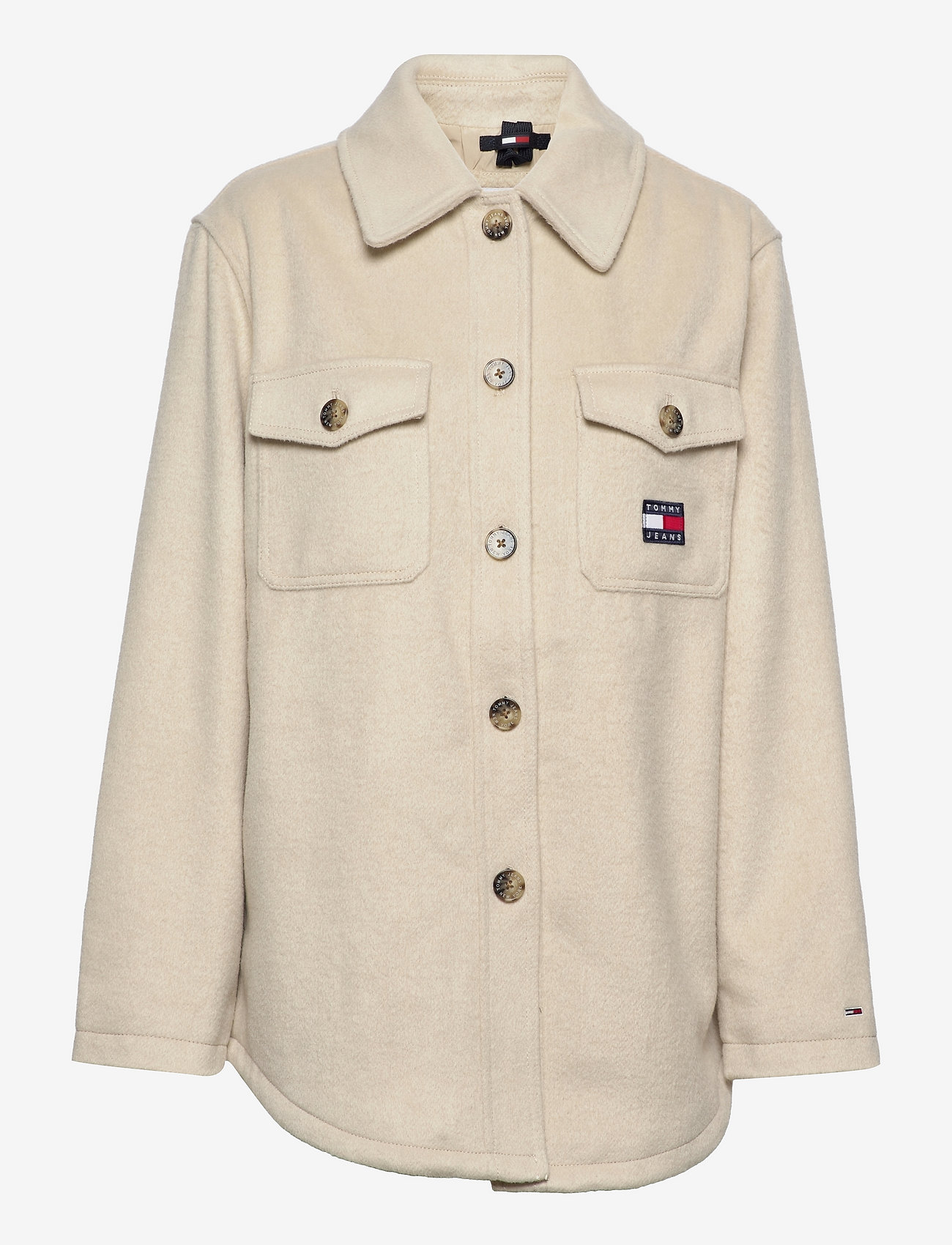 tommy jeans front pocket badge shacket