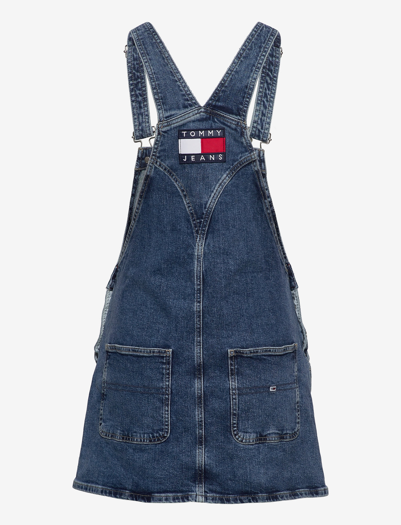 tommy jeans denim dungaree