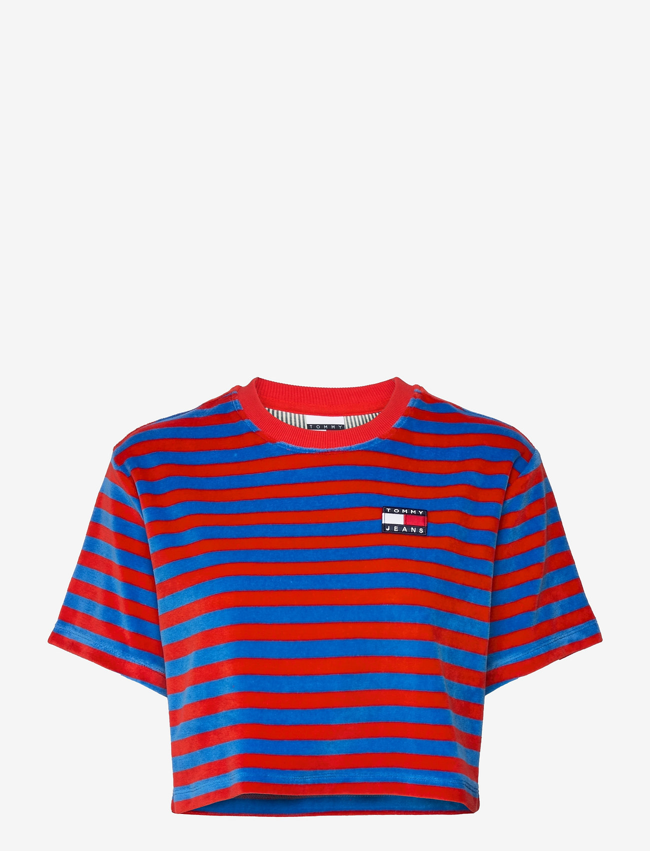 Tommy Jeans Tjw Velour Stripe Tee - T 