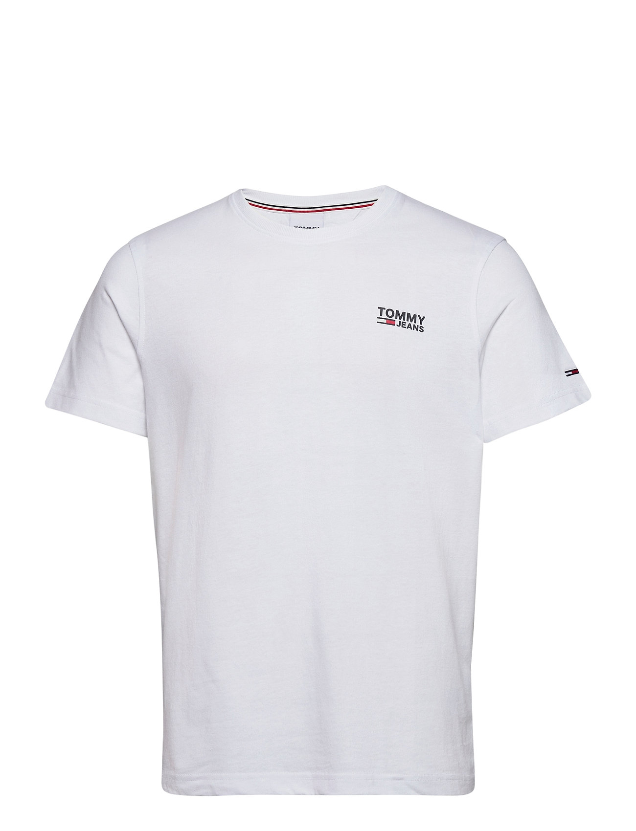 Tjm Regular Corp Logo C Neck T-shirts Short-sleeved Valkoinen Tommy Jeans