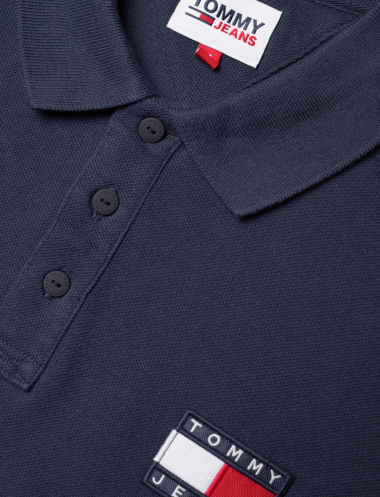 Tommy Jeans Tjm Tommy Badge Lightweight Polo (Twilight Navy) - 52.43 € |  Boozt.com