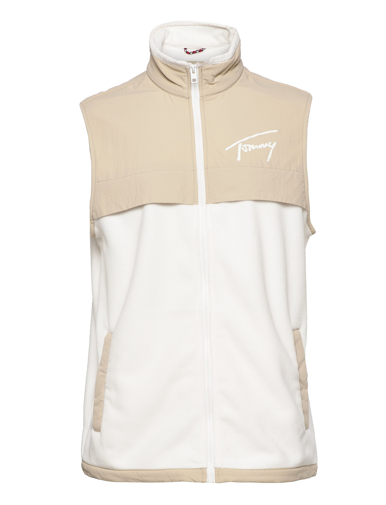 Tjm Mix Media Retro Vest Cream Tommy Jeans