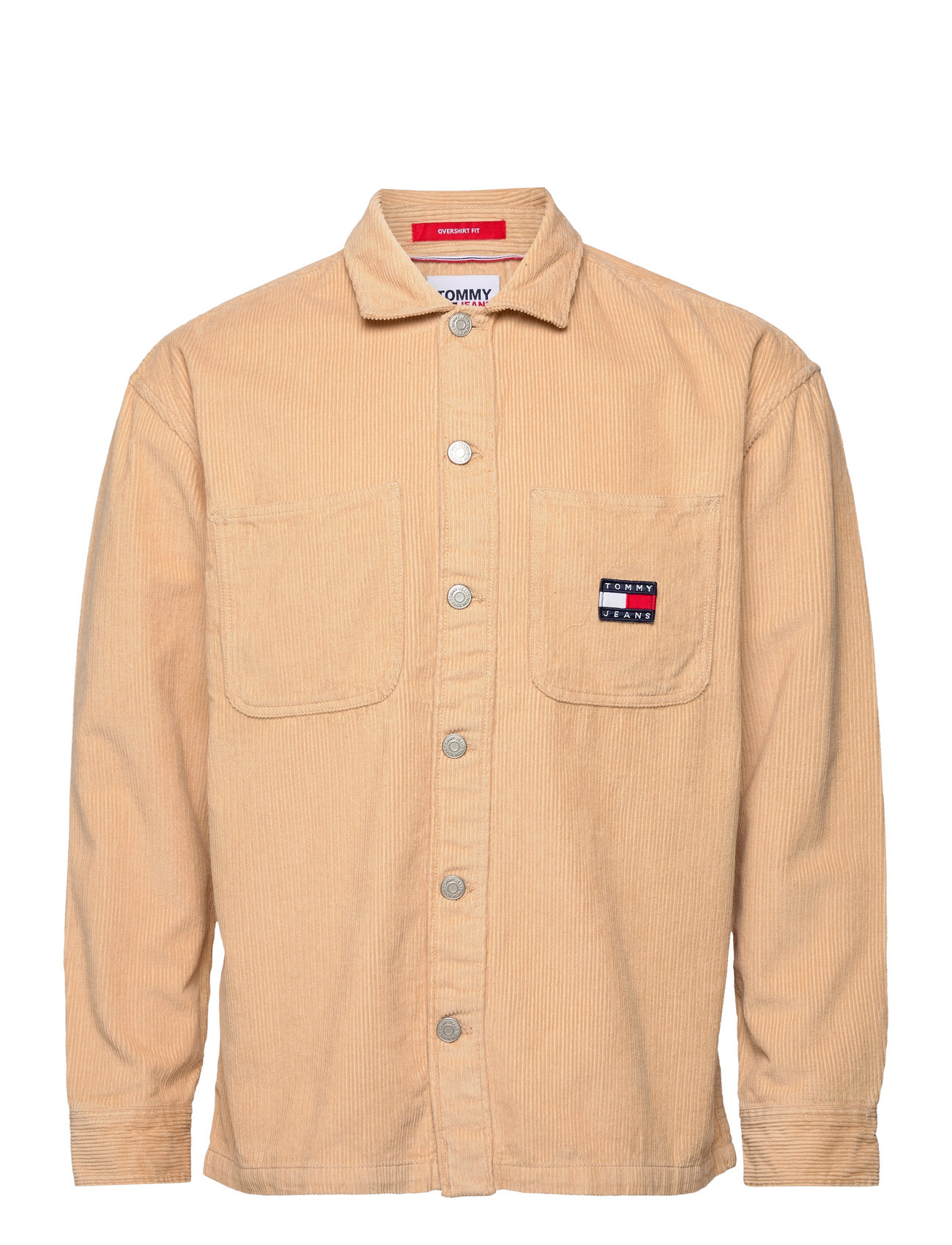 Tjm Chunky Cord Overshirt Overshirts Beige Tommy Jeans