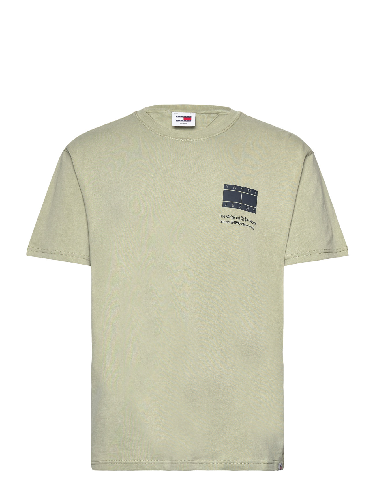 Tjm Reg Essential Cb Flag Tee Tops T-Kortærmet Skjorte Green Tommy Jeans