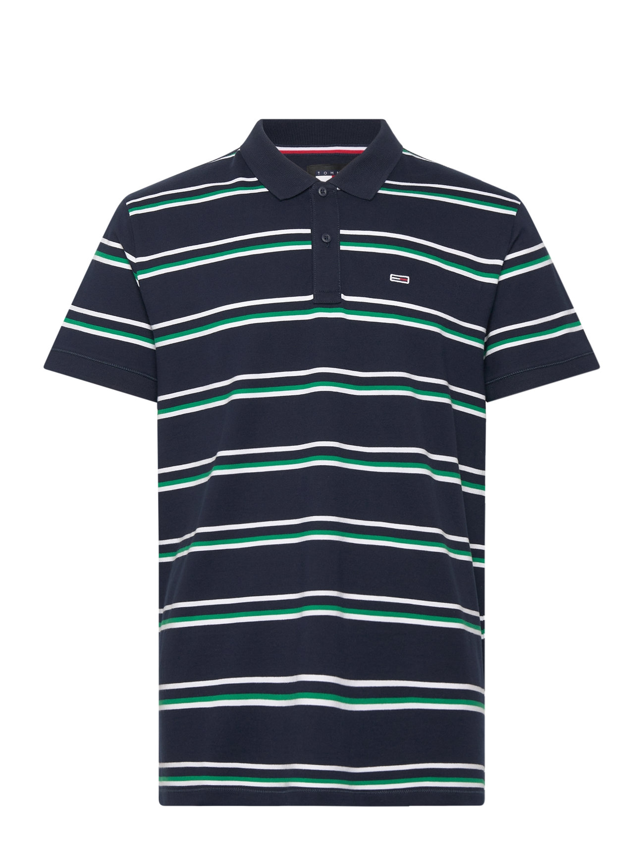 Tjm Reg Essential Stripe Polo Tops Polos Short-sleeved Navy Tommy Jeans