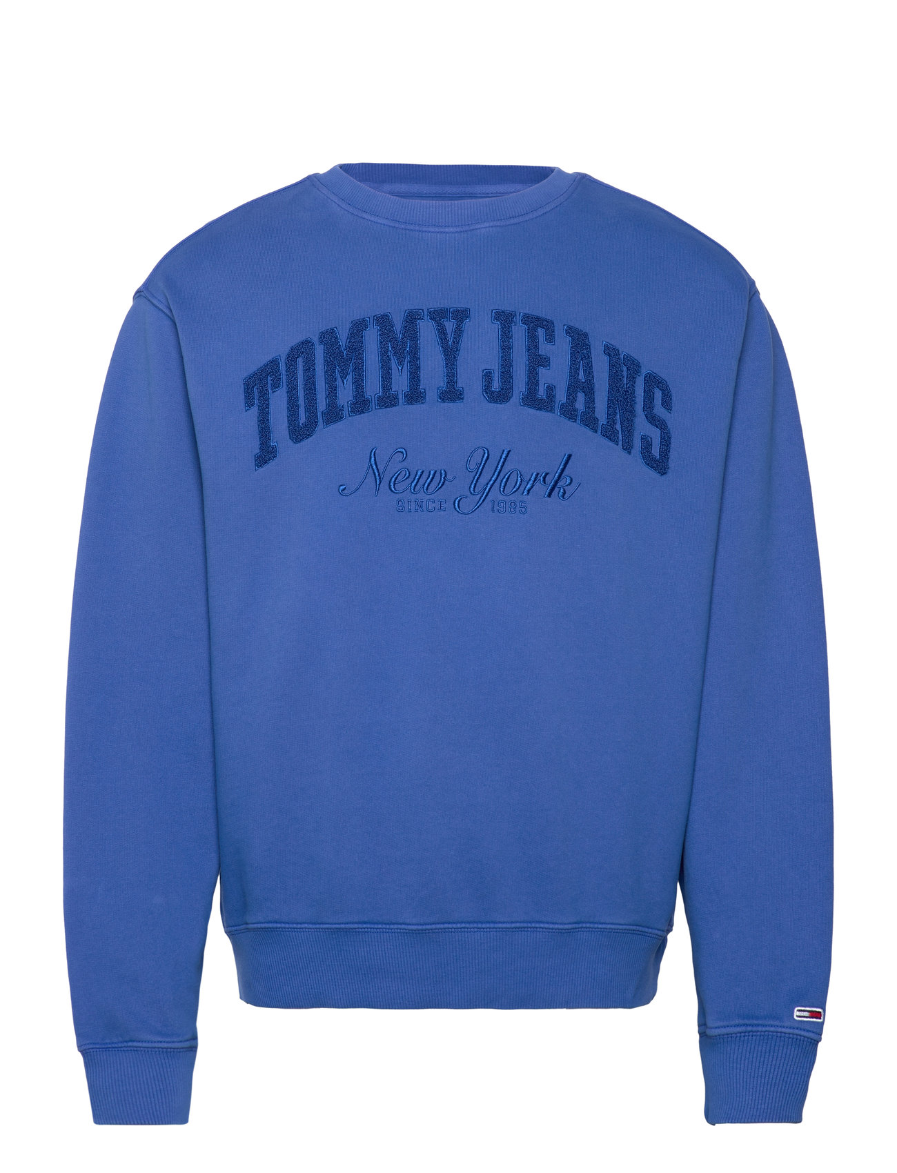 Tommy Jeans Tjm Rlx Vintage Varsity Crew Blå