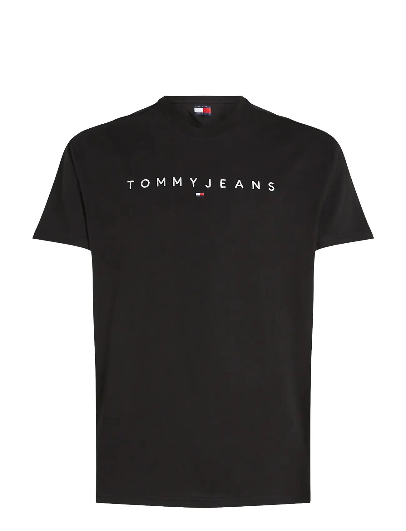 TOMMY JEANS Tjm Reg Linear Logo Tee Ext Schwarz - XL - Herren