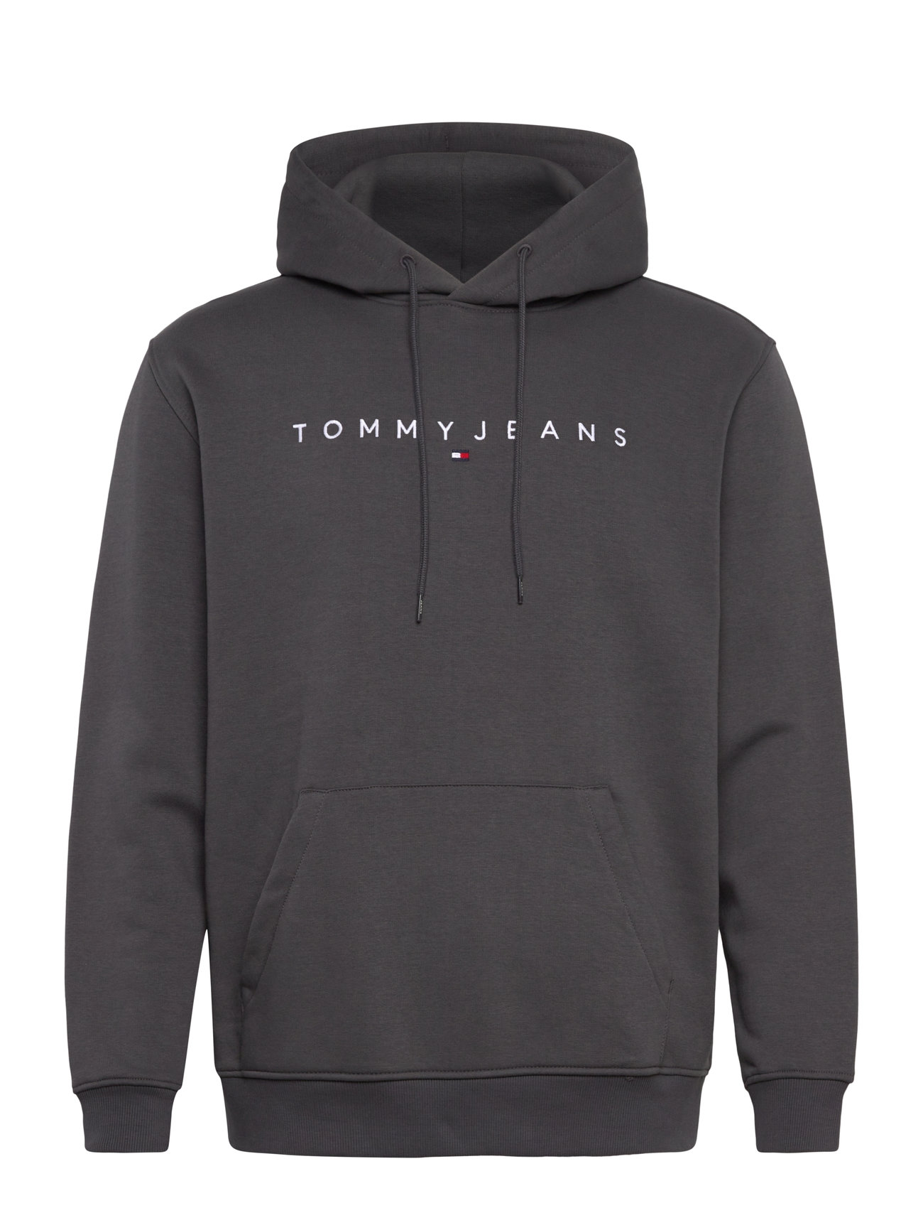 Tommy Jeans Tjm Reg Linear Logo Hoodie Ext Svart