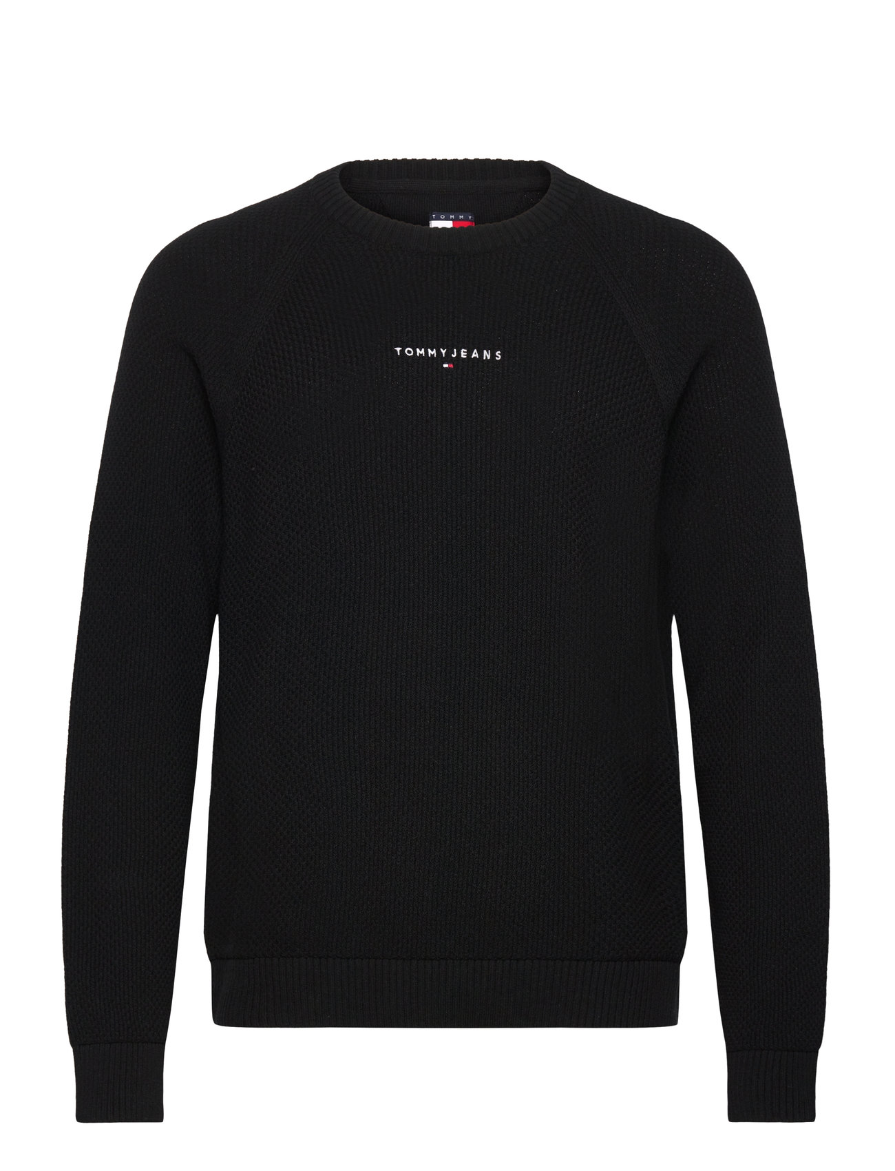 TOMMY JEANS Tjm Slim Raglan Linear Pullover Schwarz - XXL - Herren